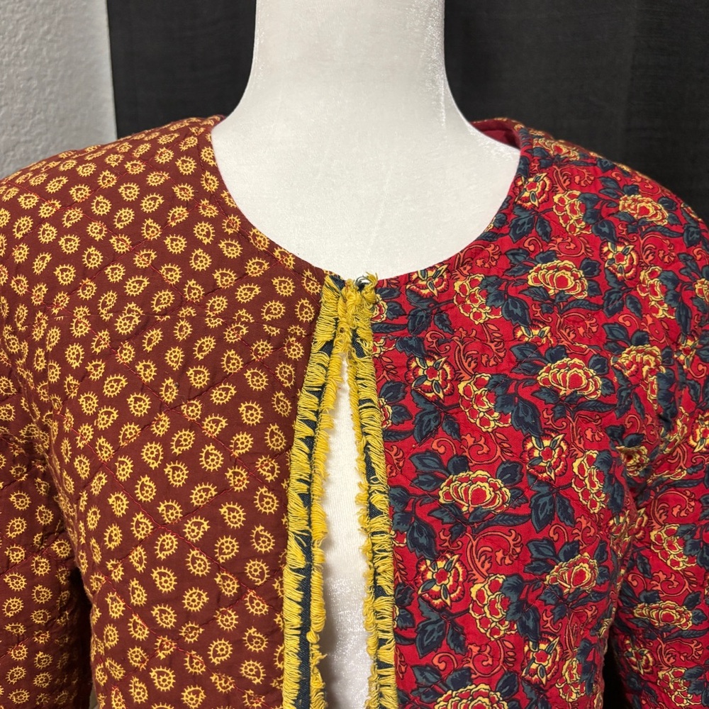 Citron Patchwork Quilt Jacket - Picture 2 of 8